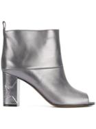 Golden Goose Deluxe Brand Open Toe Ankle Boots - Metallic