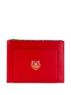 Kenzo Logo Embroidered Clutch Bag