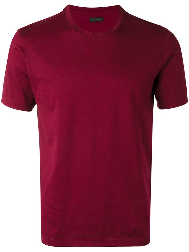Z Zegna - Crew Neck T-shirt - Men - Cotton - M, Red, Cotton