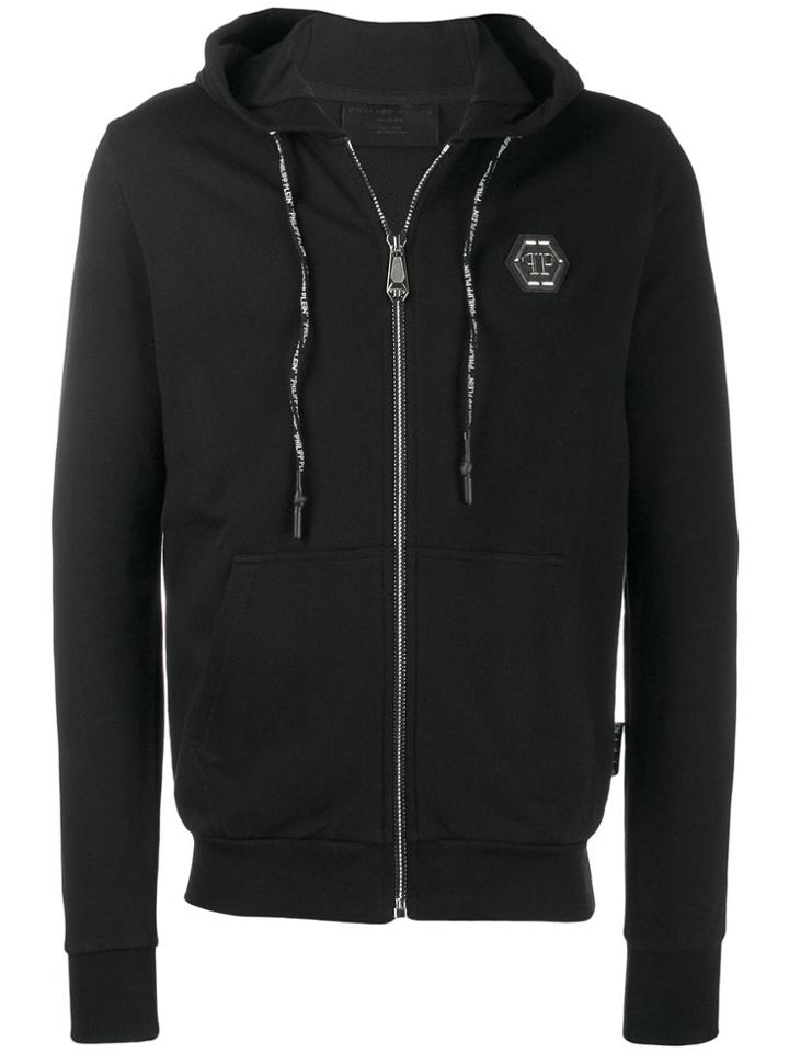Philipp Plein Skull Motif Hoodie - Black