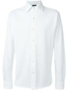 Kiton Plain Shirt, Men's, Size: Xxl, White, Cotton