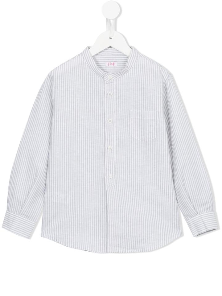 Il Gufo Striped Shirt, Boy's, Size: 8 Yrs, White