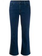 J Brand Side Stripe Bootcut Jeans - Blue