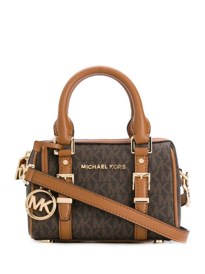 Michael Michael Kors Mini Bauletto Crossbody Bag - Brown