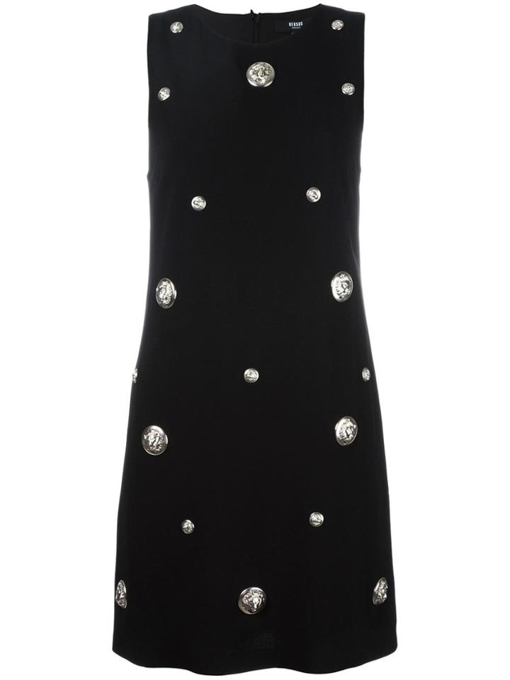 Versus Embellished Mini Dress - Black
