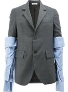 Delada Double Sleeved Suit Jacket - Grey
