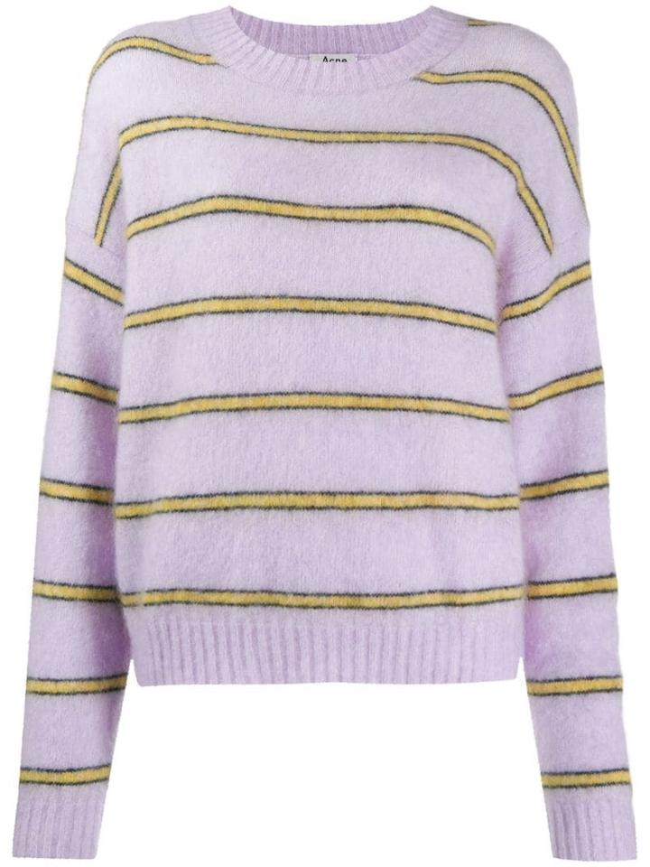 Acne Studios Striped Jumper - Purple