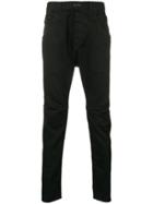 The Viridi-anne Slim Pocket Detail Trousers - Black