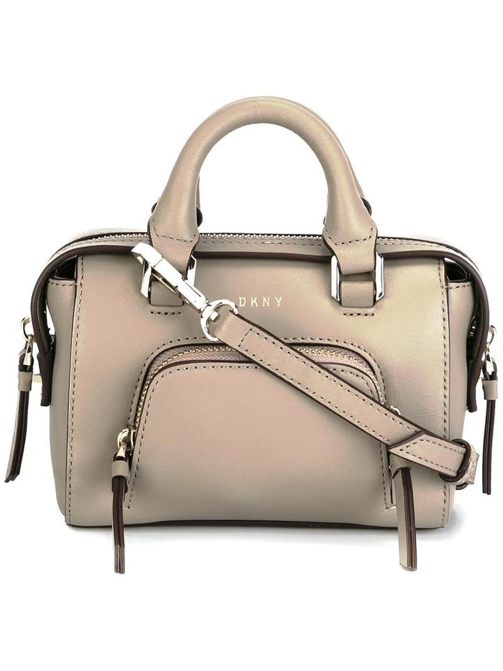 Dkny Mini Pocket Crossbody Bag, Women's, Grey, Leather