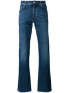Jacob Cohen - Stonewashed Straight-leg Jeans - Men - Cotton/spandex/elastane - 33, Blue, Cotton/spandex/elastane