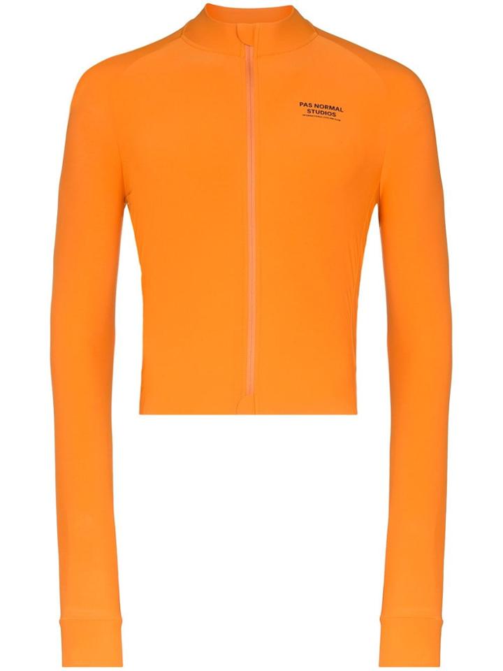 Pas Normal Studios Control Long-sleeve Cycling T-shirt - Orange