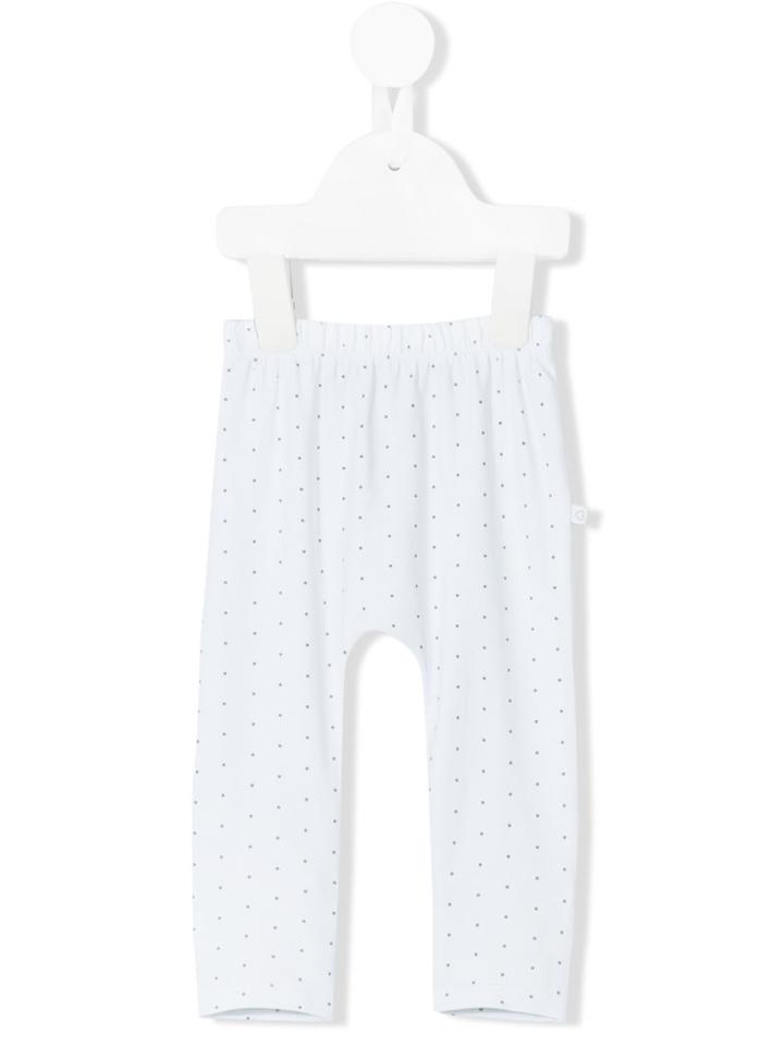 Knot - Dot Print Trousers - Kids - Cotton/spandex/elastane - 9 Mth, Blue