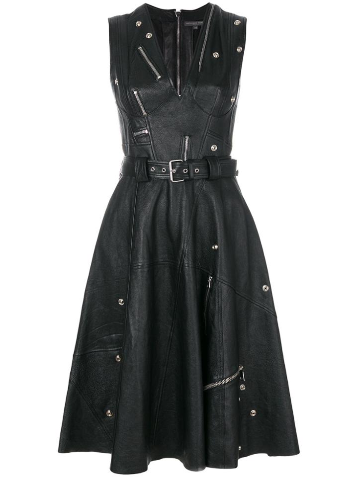 Alexander Mcqueen Zip Detail Dress - Black