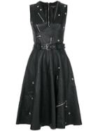 Alexander Mcqueen Zip Detail Dress - Black