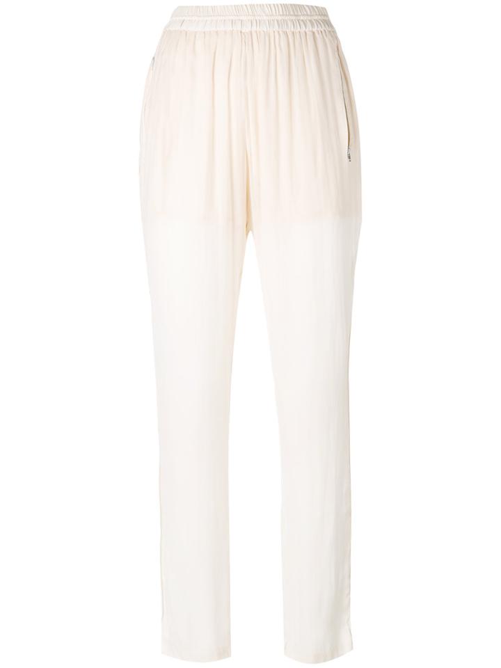 Iro Tapered Trousers, Women's, Size: 40, Nude/neutrals, Polyester