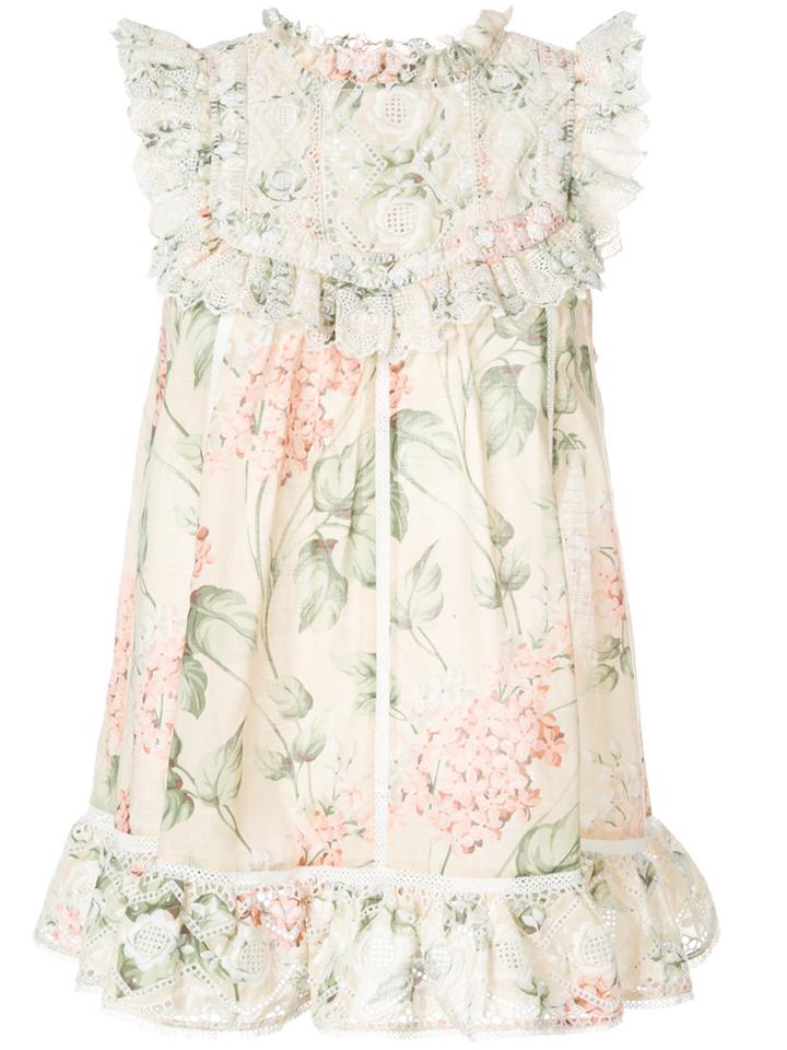 Zimmermann Corsair Frill Blouse - Nude & Neutrals