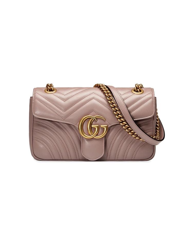 Gucci Gg Marmont Matelassé Shoulder Bag - Pink