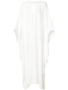 Adam Lippes Kaftan Style Dress, Women's, Size: Medium, White, Silk/viscose