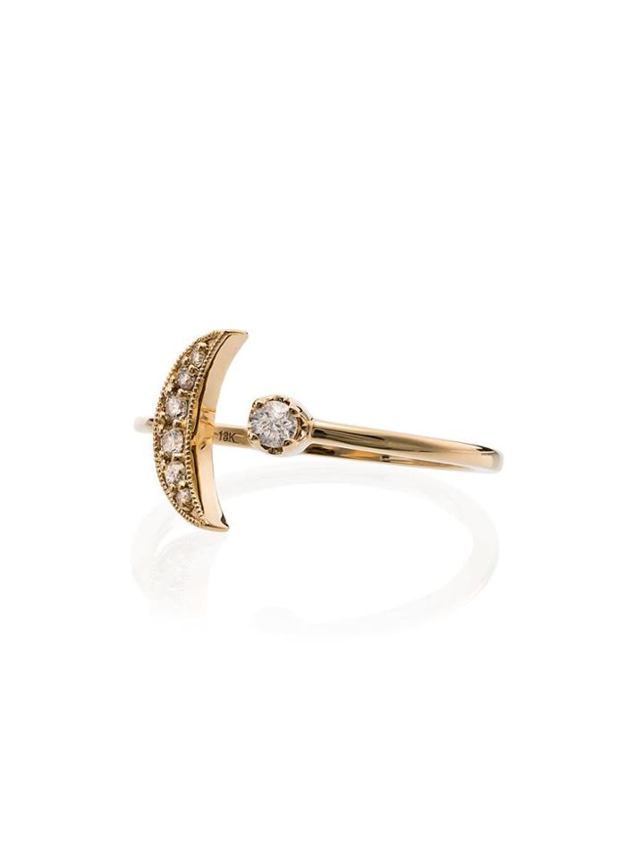 Andrea Fohrman Luna 18k Gold Diamond Ring