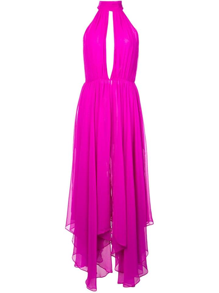 Fleur Du Mal Keyhole Halterneck Dress - Pink