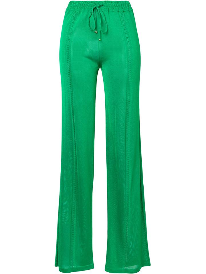 Emilio Pucci Straight-leg Knit Trousers - Green