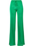 Emilio Pucci Straight-leg Knit Trousers - Green