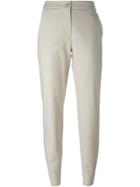 Moschino Slim-fit Trousers - Nude & Neutrals