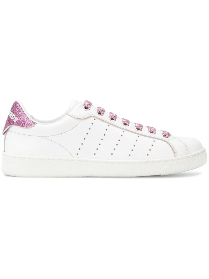Dsquared2 Santa Monica Glitter Sneakers - White
