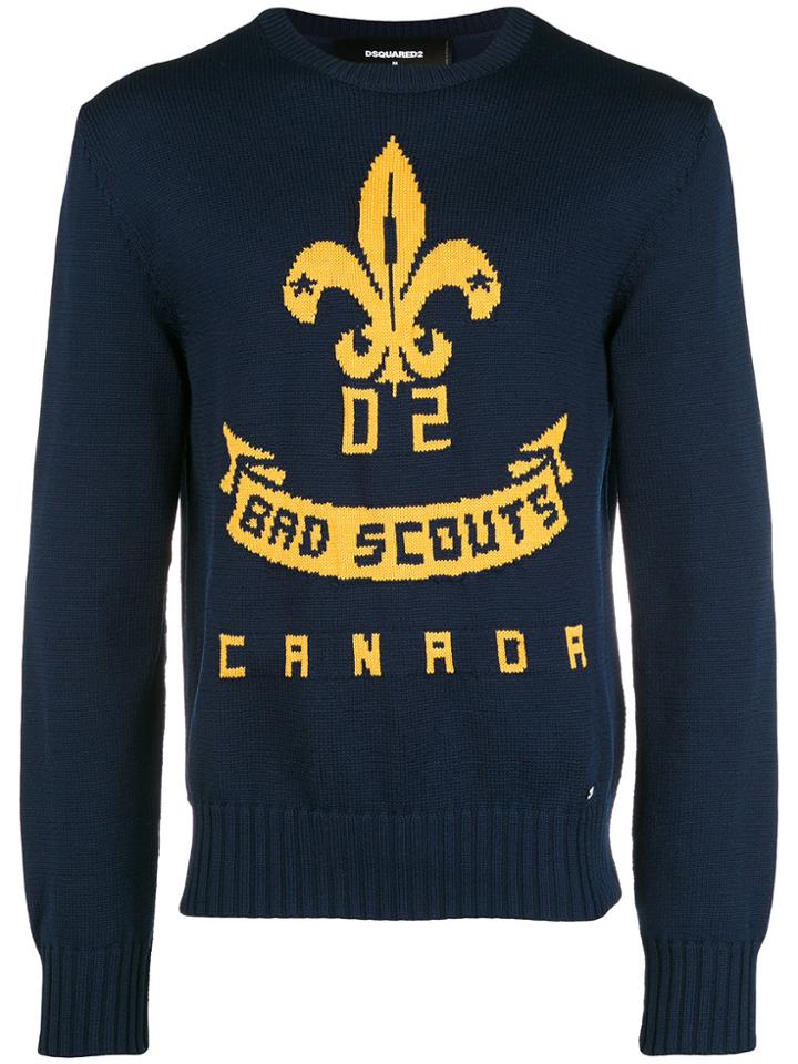 Dsquared2 Bad Scouts Sweater - Blue