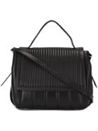 Dkny Ribbed Tote, Women's, Black, Leather