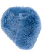 N.peal Fur Band Collar - Blue