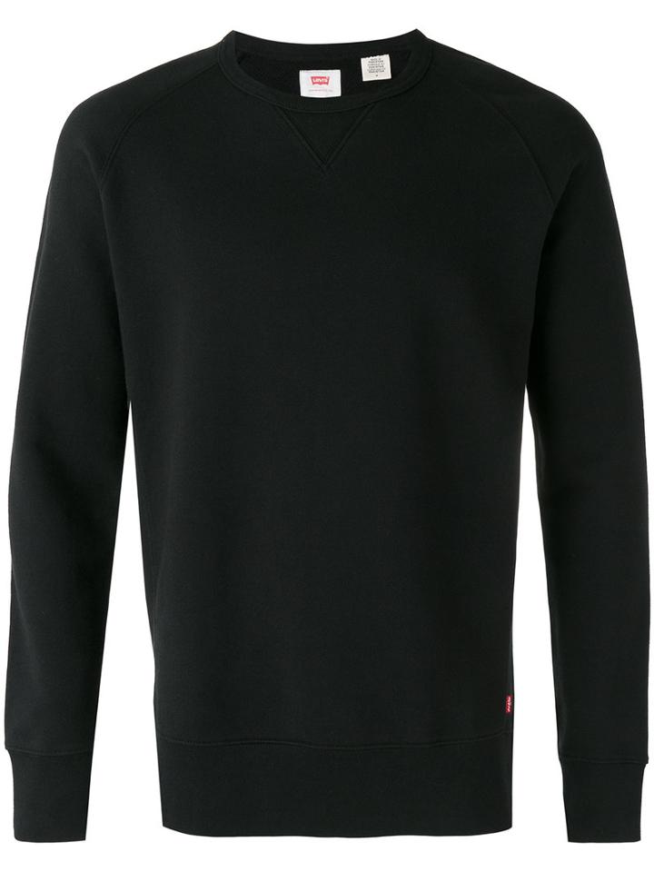 Levi's Crew Neck Sweatshirt, Men's, Size: Medium, Black, Cotton