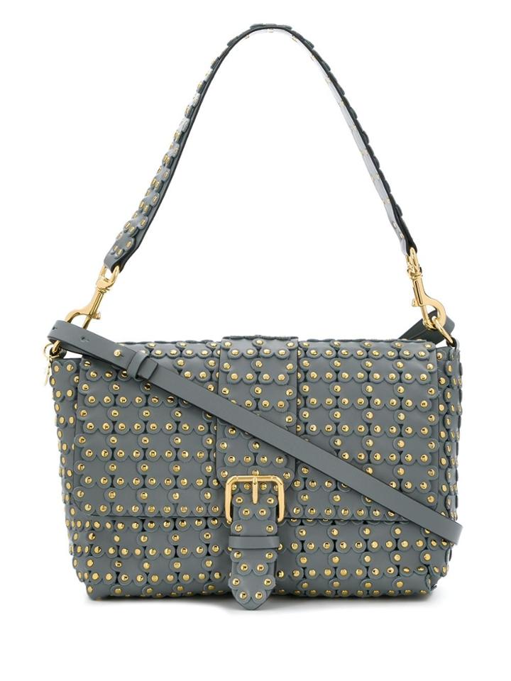 Red Valentino Red(v) Studded Shoulder Bag - Grey