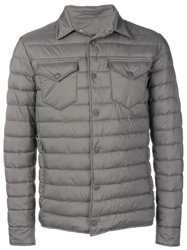 Herno Quilted Shirt Jacket - Grey