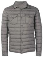 Herno Quilted Shirt Jacket - Grey