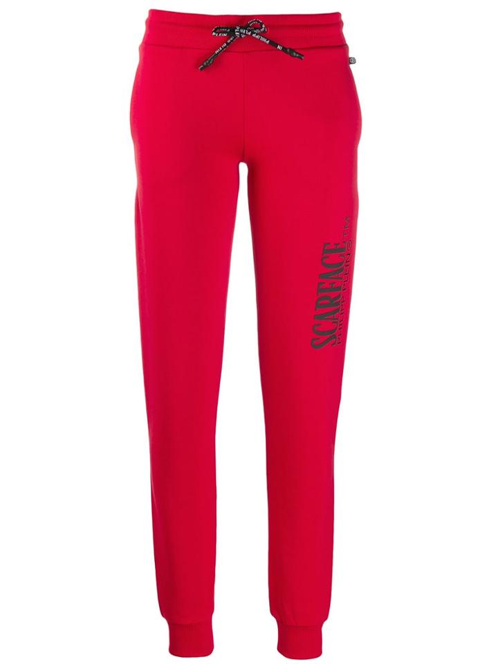 Philipp Plein Scarface Joggers - Red