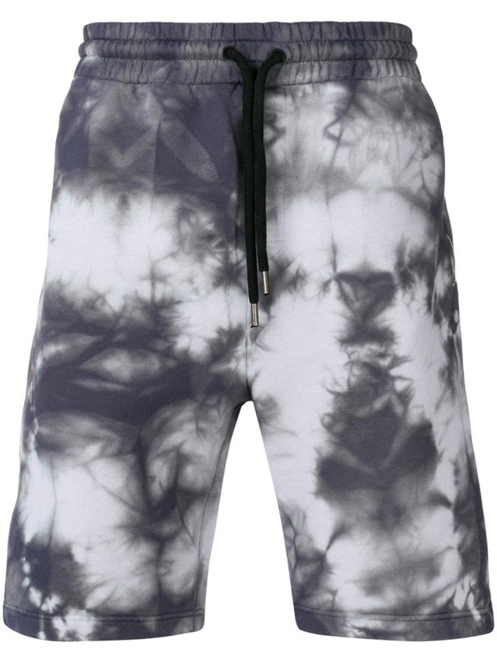 Palm Angels Tie Dye Jogging Shorts - Grey