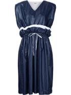 Arthur Arbesser Drawstring Dress, Women's, Size: 40, Blue, Cotton/polyamide