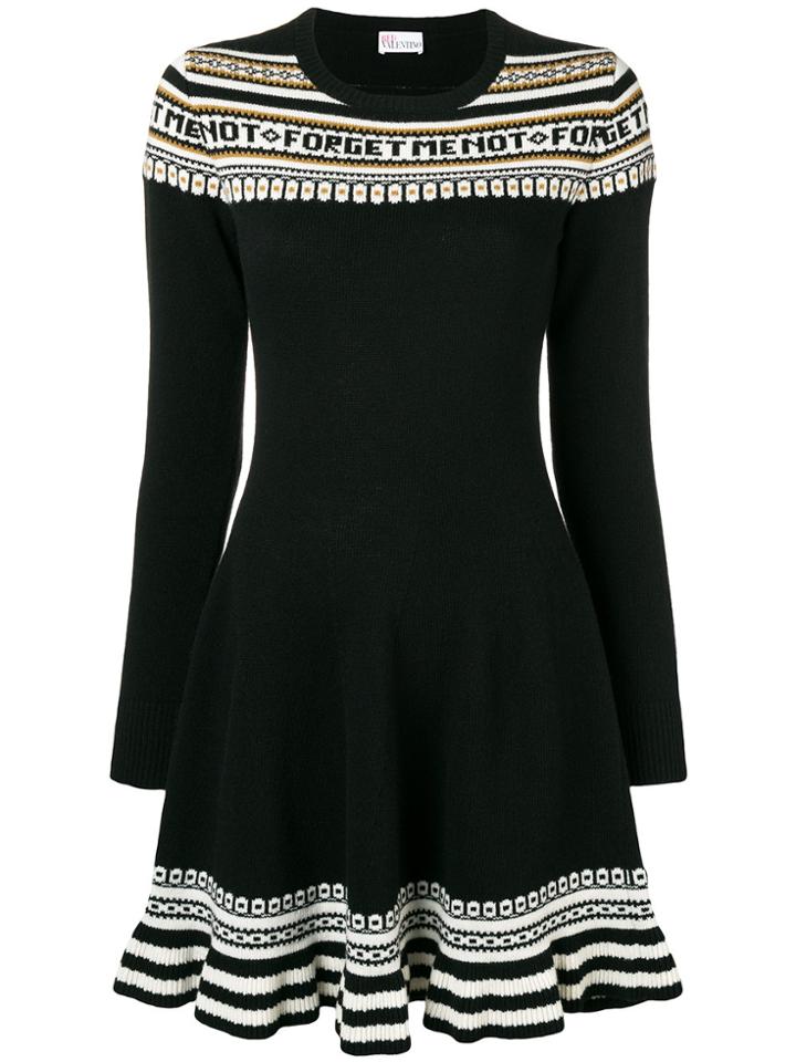 Red Valentino Forget Me Not Dress - Black