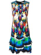 Mary Katrantzou Printed Ruffle Hem Dress - Multicolour