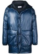 Stone Island Hooded Padded Coat - Blue