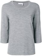 Chloé Buttoned Sleeves Knitted Blouse - Grey