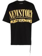 Mastermind Japan Large Slogan T Shirt - Black