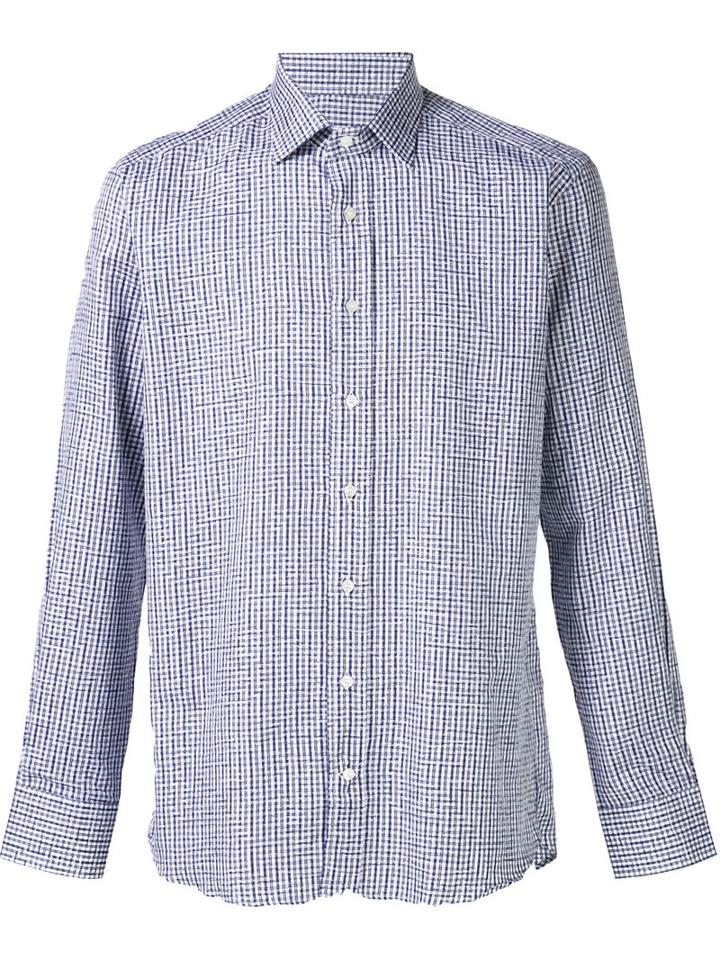 Etro Micro Check Print Shirt