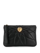 Dolce & Gabbana Heart Quilted Pouch - Black