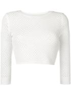 Dodo Bar Or Cropped Knit Sweater - White