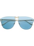 Gucci Eyewear Oversize Frameless Sunglasses - Blue