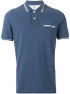 Brunello Cucinelli Chest Pocket Polo Shirt, Men's, Size: Large, Blue, Cotton
