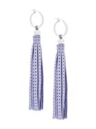 Coup De Coeur Tassel Earrings - Pink & Purple