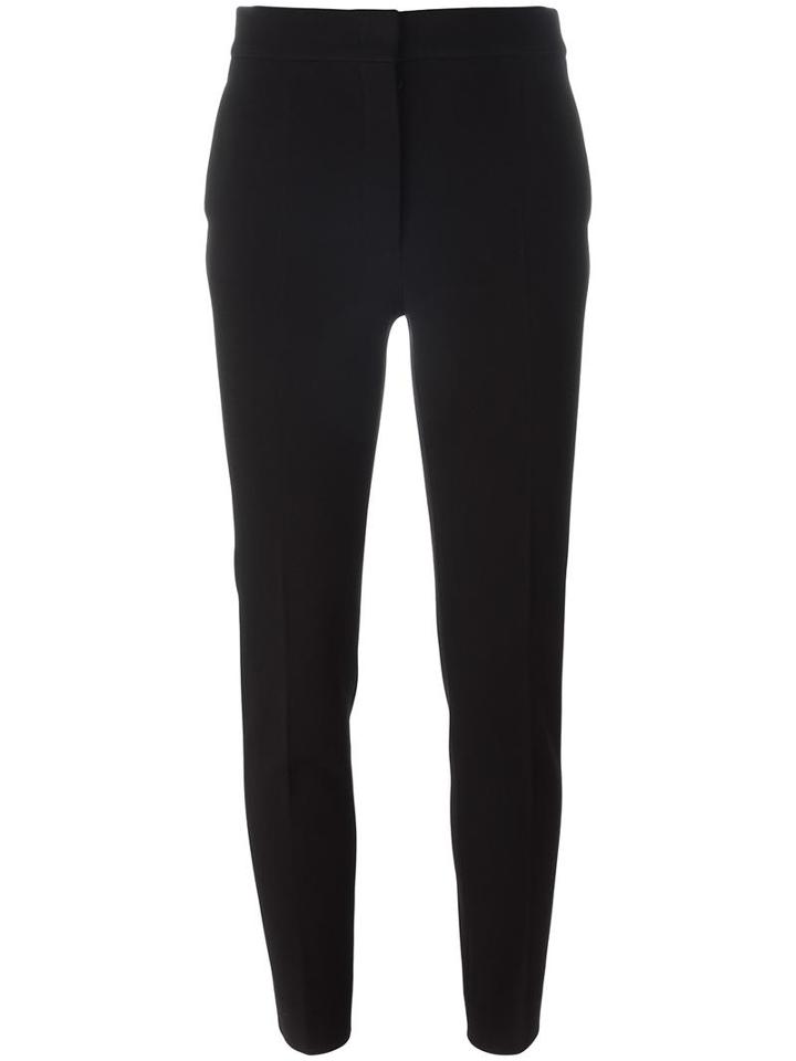 Emilio Pucci Cropped Tailored Trousers, Women's, Size: 42, Black, Acetate/viscose/spandex/elastane